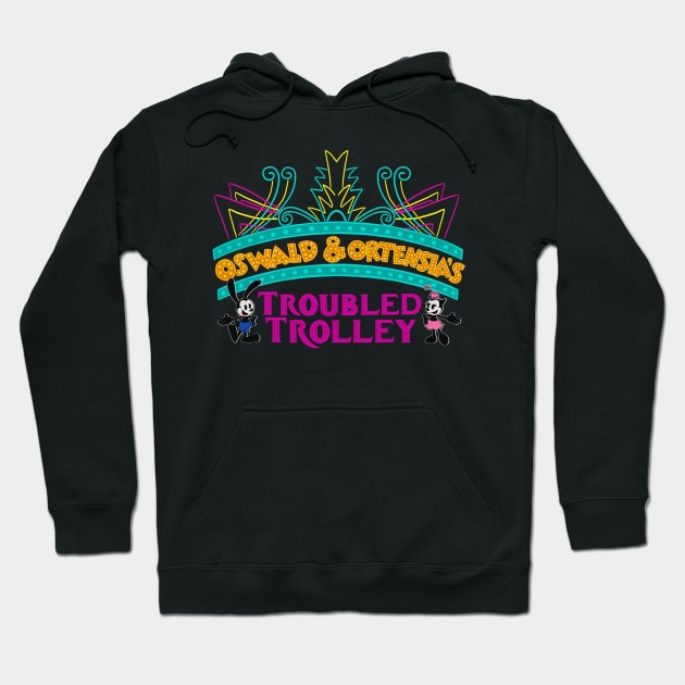 Oswald & Ortensia’s Troubled Trolley Hoodie by leiacat